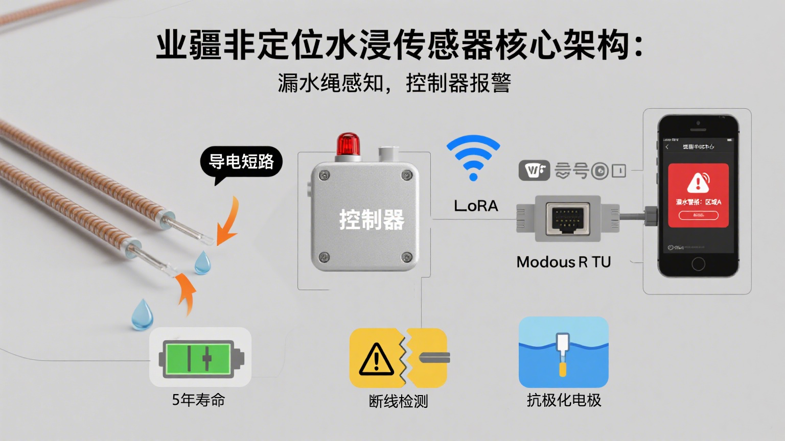 快速感知，全域守護(hù)：業(yè)疆智能非定位水浸傳感器